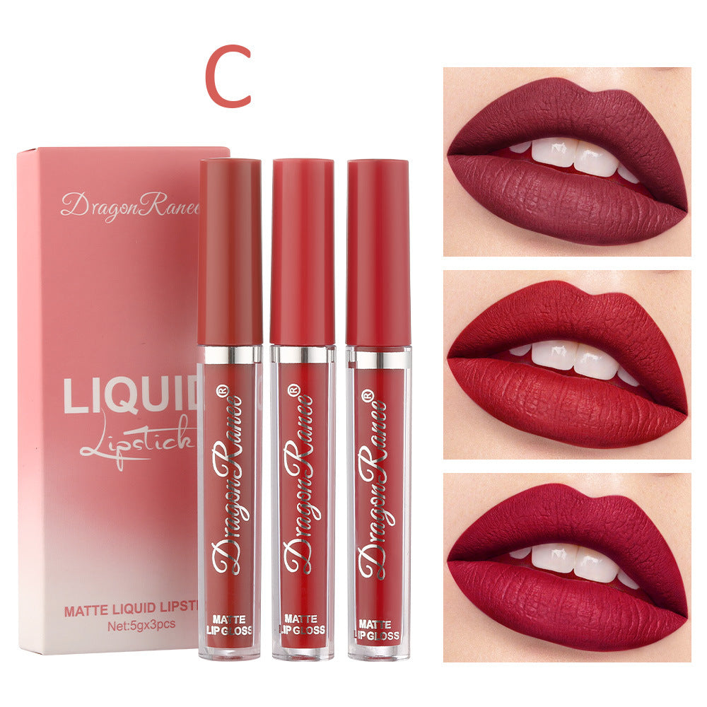 3 Pack Suit Lip Lacquer Velvet Matte Matte