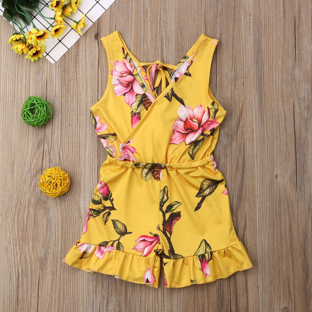 Summer Girls baby girl Floral Outfits Clothes