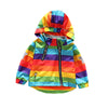 Colorful Kids Rainbow Hooded Coat