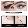 Double Headed Triangular Wing Waterproof Sweat Proof Eyeliner Dye Resistant Liquid Pen