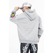 Graffiti Splash Ink Hip Hop High Street Distressed Retro Hoodie For Men And Women