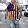 New Men's Printed 3D T-shirt Short Sleeve