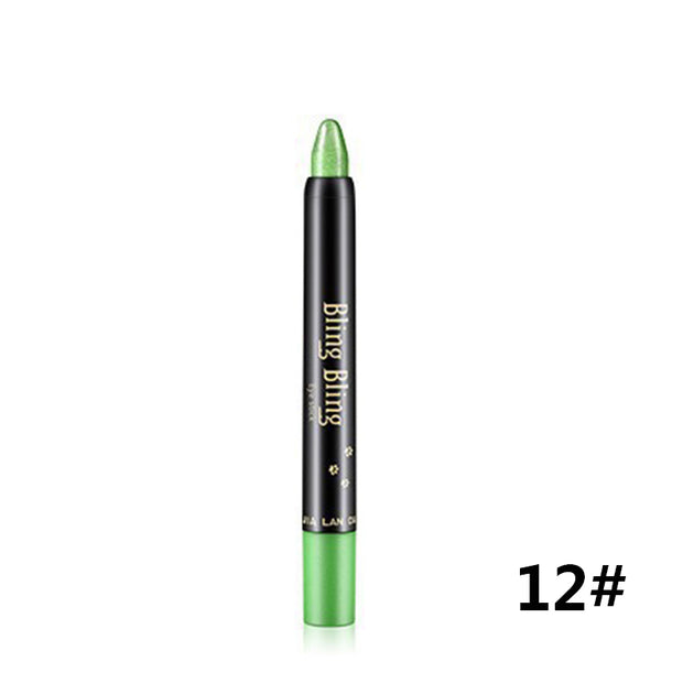 Pearlescent Silkworm Eyeshadow Pen Lasting Waterproof And Not Blooming Shiny Pearlescent Gel Pen 15 Color Eye Shadow Pen