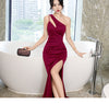 Women's Solid Color Camisole Long Evening Dress