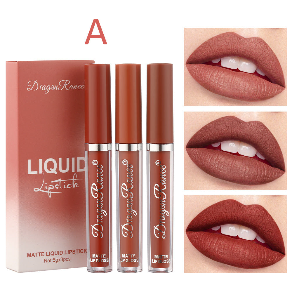 3 Pack Suit Lip Lacquer Velvet Matte Matte