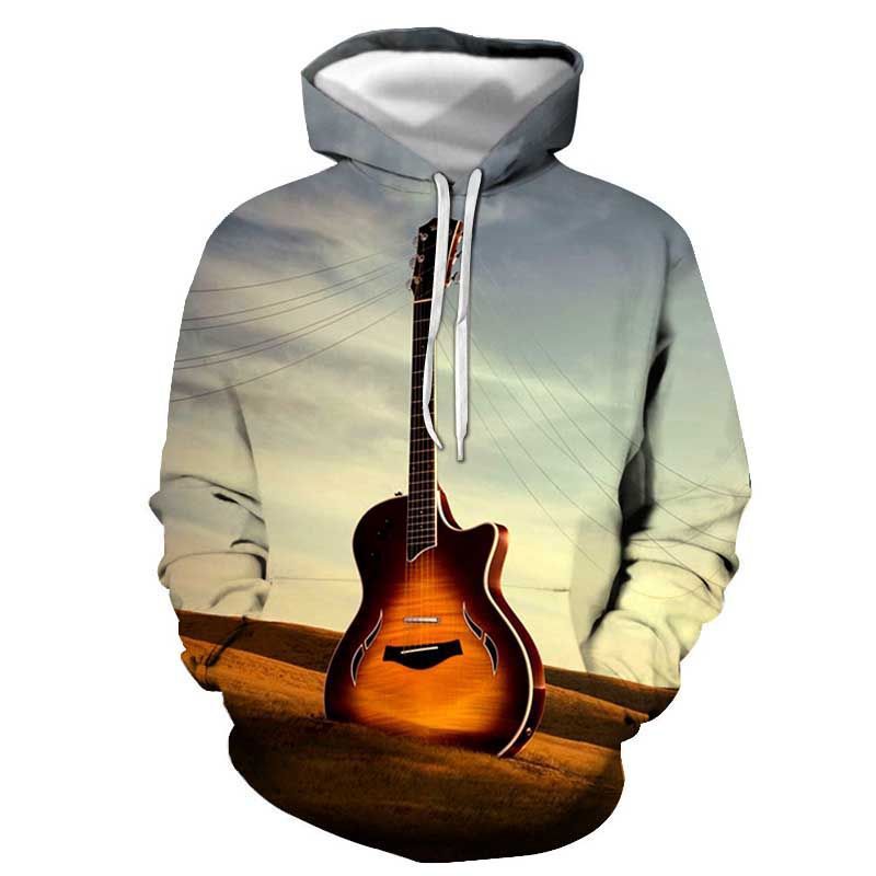 Musical Note Printed Couple Hoodies