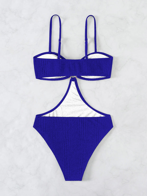 Women's Solid Color One-piece Swimsuit