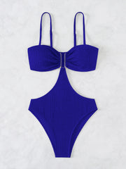 Women's Solid Color One-piece Swimsuit