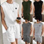 Men's Sport Suit Suit Sleeveless Tank Top Shorts Two-piece Set