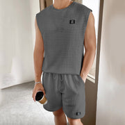 Men's Sport Suit Suit Sleeveless Tank Top Shorts Two-piece Set