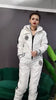 Women's Hooded Padded Cotton Coat Cotton Pants Casual Two-piece Suit