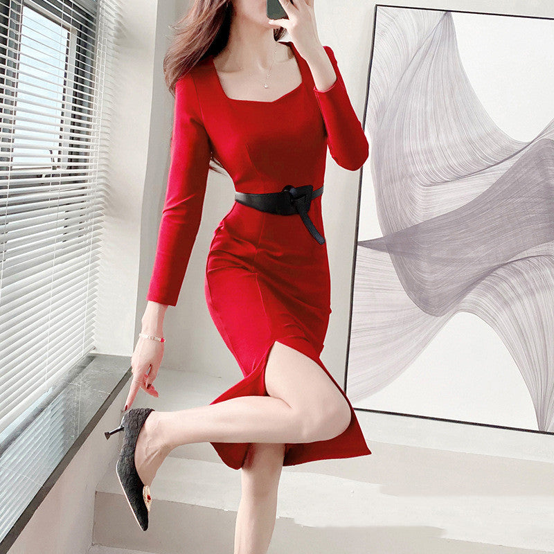 Women's Slim Package Hip Dresses