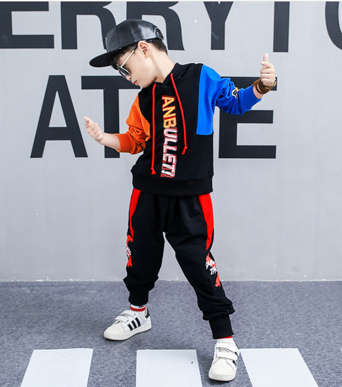 Boys spring suit new Korean children's clothing in the big boy boy long-sleeved sports two-piece suit tide clothes