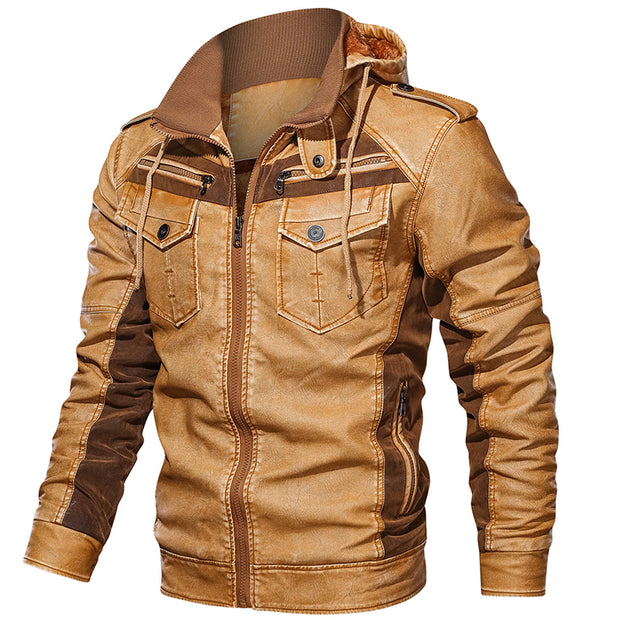 Winter and Autumn Men PU Jacket