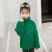 Girls plus fleece sweater