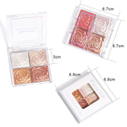 CmaaDu 4 Color Highlighter Eyeshadow Blush