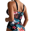 Women's Floral Bikini One-piece Swimsuit