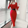 Women's Slim Package Hip Dresses