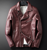 Men's Zipper Washed PU Leather Coat for Stylish Spring and Autumn Days