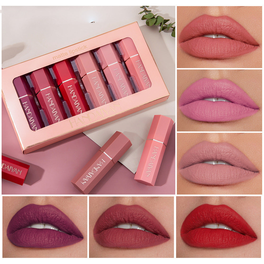 Matte Matte Waterproof Six Lipstick Gift Box Set