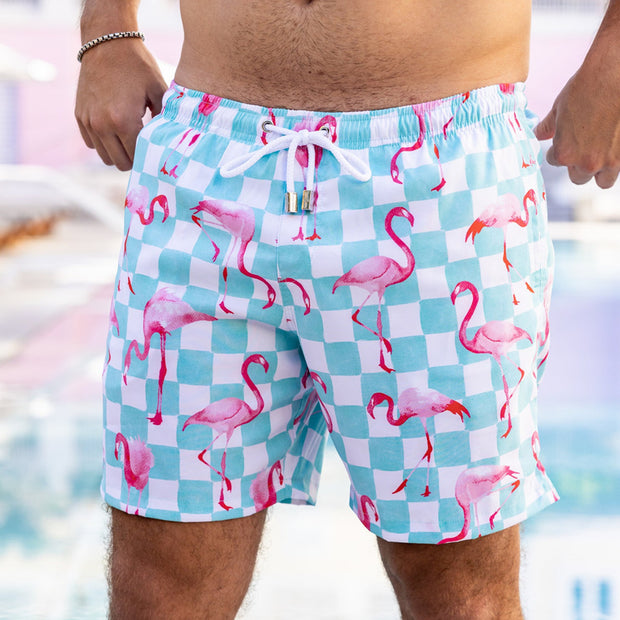 Men's Printed Loose Hot Springs Casual Beach Shorts