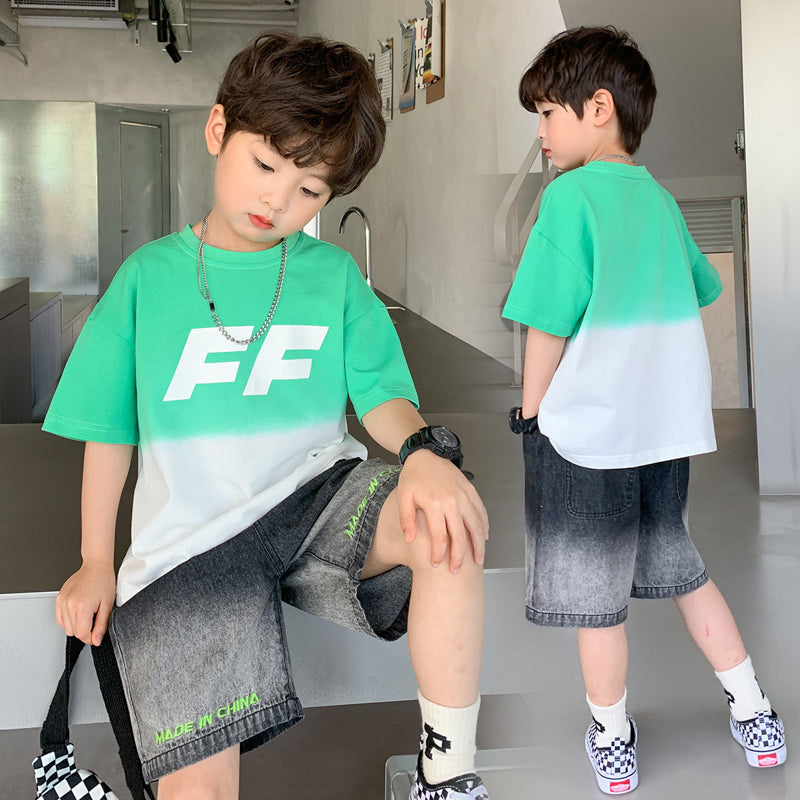 Children's Clothing Men's Short-sleeved Suits Are Fashionable And Cool