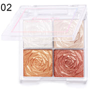 CmaaDu 4 Color Highlighter Eyeshadow Blush