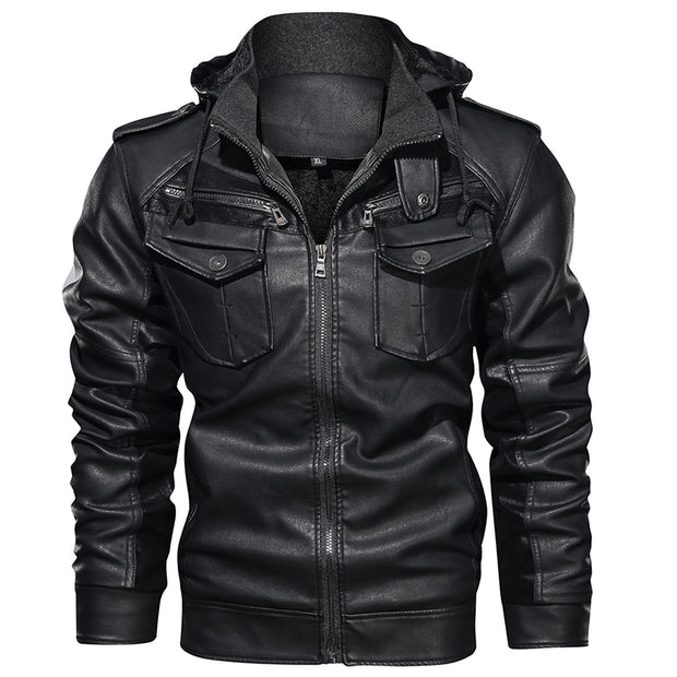 Winter and Autumn Men PU Jacket