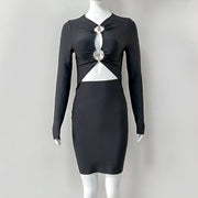 Women's Hollow Bandage One-piece Dress