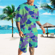 Men's Casual Sports Suit Printed Cool