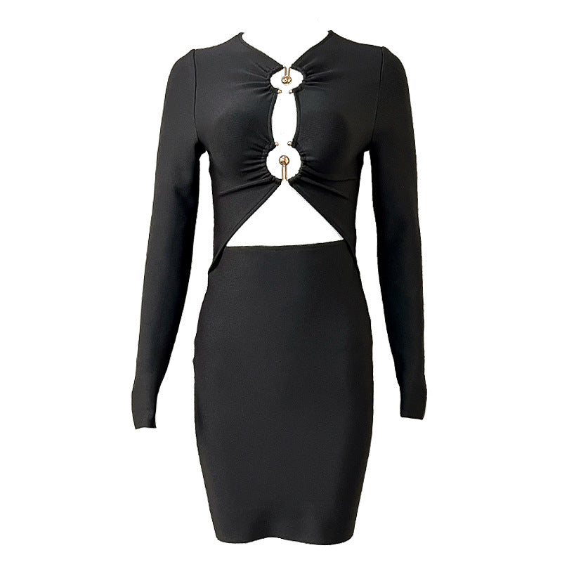 Women's Hollow Bandage One-piece Dress