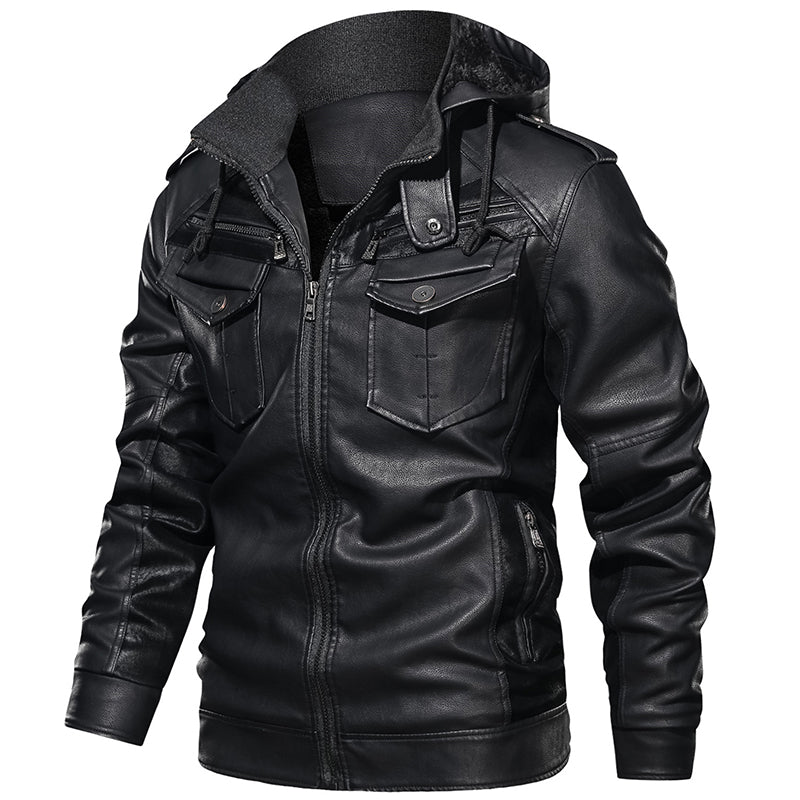 Winter and Autumn Men PU Jacket