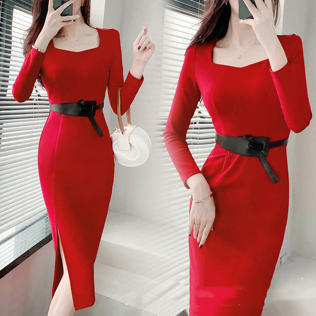 Women's Slim Package Hip Dresses