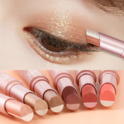 Waterproof And Sweat-proof Gradient Two-color Lazy Eyeshadow Stick