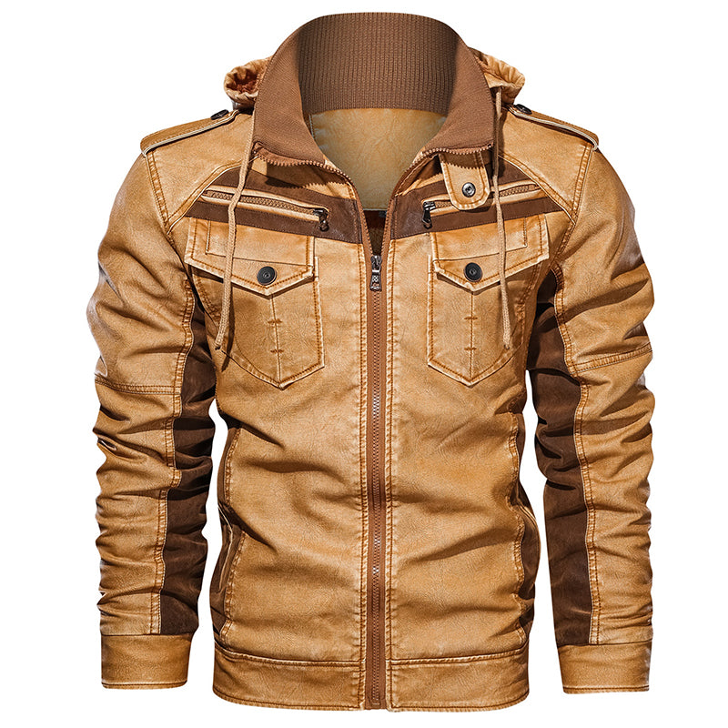 Winter and Autumn Men PU Jacket