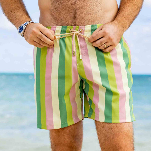 Men's Printed Loose Hot Springs Casual Beach Shorts